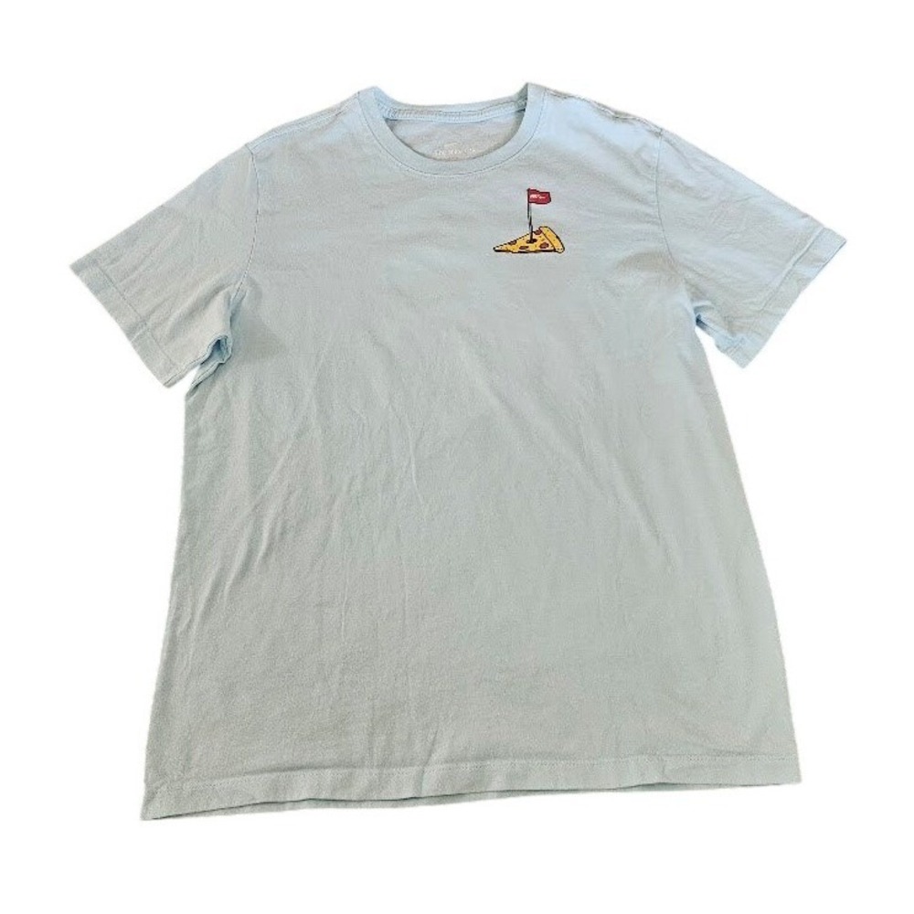 Nike Golf Pizza Gator Pitch & Putt Tee Shirt Mens Large Blue Graphic Cotton